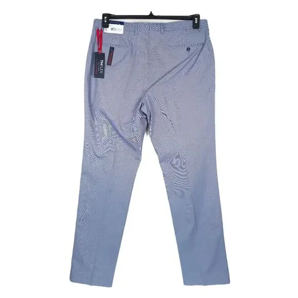 Tommy Hilfiger Mens Modern Fit Dress Pants 38x34 Blue Stretch Cotton Chambray - Picture 3 of 6